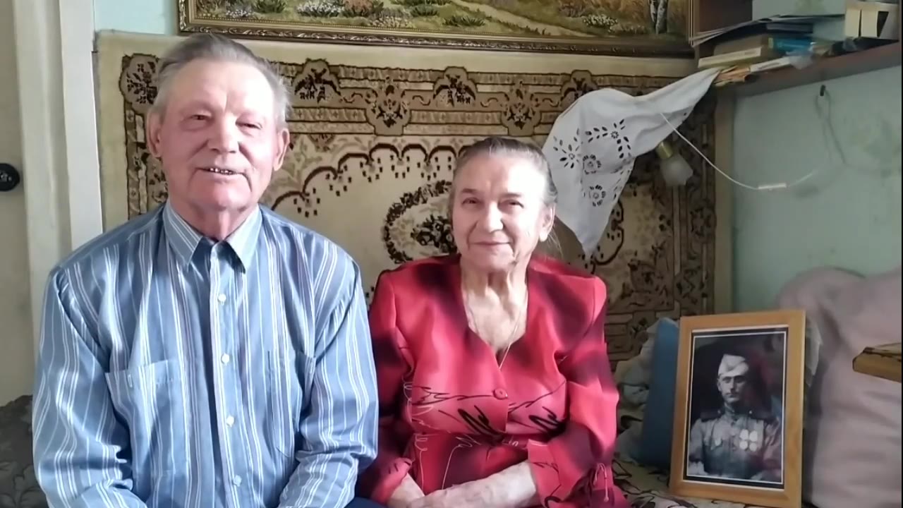 Маринченко Иван Степанович и Прасковья Григорьевна(они в браке 62!года)) , Липецкая область, село Хлевное